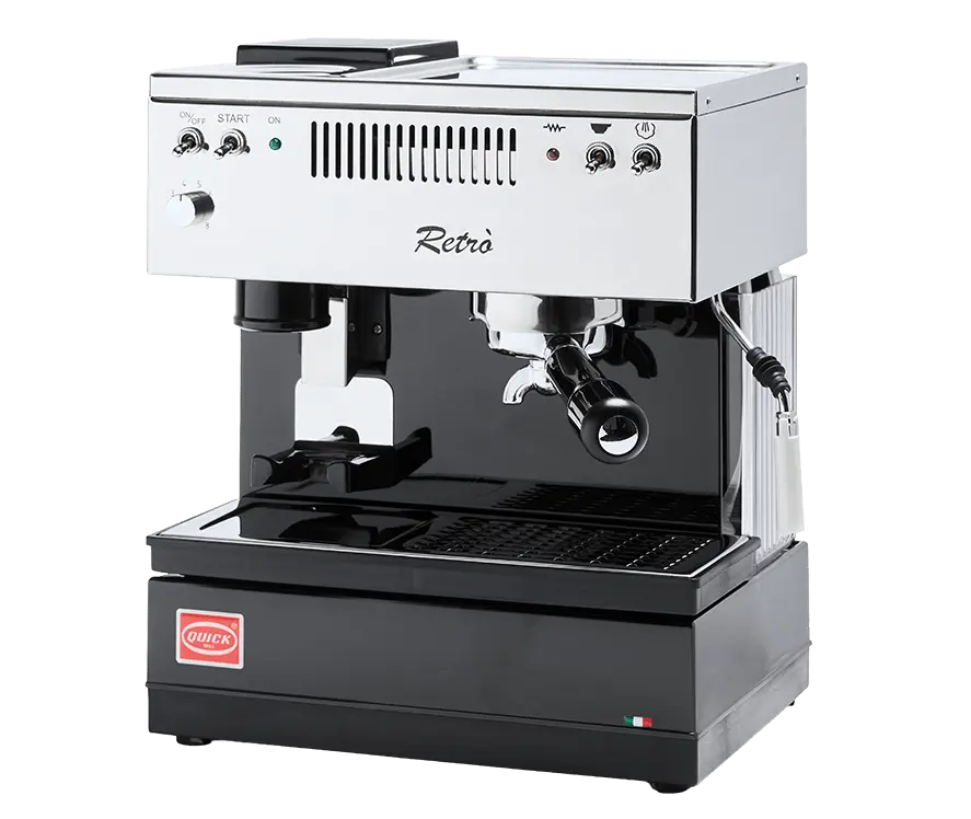 Quick Mill Retrò - Kompakt retro Espresso-Maschinn mat Millen - Barista an Espresso