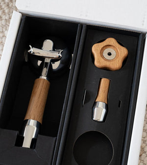 Handtagssatser i trä - Barista och Espresso