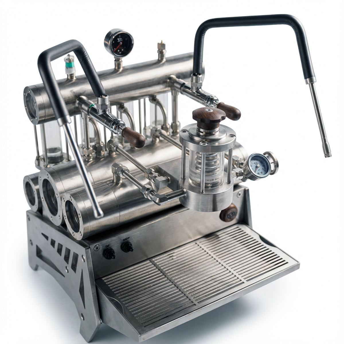 Aleman 7P kommerziell halwautomatesch Espressomaschinn | Zännradpomp an Profiléierung iwwer App