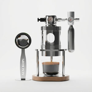 Aleman Mikro-pneumatesch Espressomaschinn | Loftugedriwwent 58 mm Schreifdëschmodell