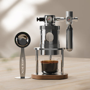 Aleman Mikro-pneumatesch Espressomaschinn | Loftugedriwwent 58 mm Schreifdëschmodell