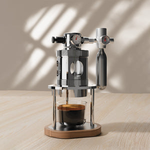 Aleman Mikro-pneumatesch Espressomaschinn | Loftugedriwwent 58 mm Schreifdëschmodell