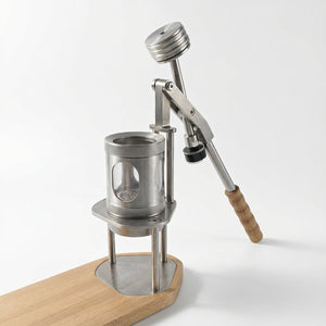 Aleman portabel handgepompte Espressomaschinn | Kontrolléier de Drock wéi s du wëlls.