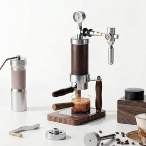 Aleman Nomad Hybrid portabel Espresso-Maschinn | Handkurbel an pneumatesch 2-an-1