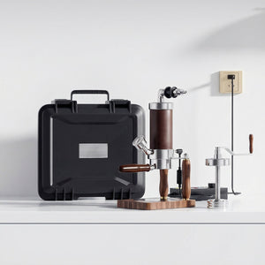 Aleman Nomad Hybrid portabel Espresso-Maschinn | Handkurbel an pneumatesch 2-an-1