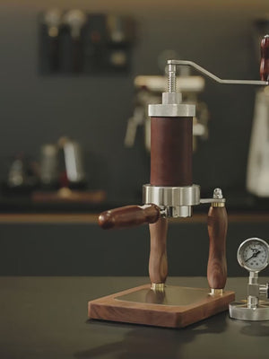 Aleman Nomad Hybrid portabel Espresso-Maschinn | Handkurbel an pneumatesch 2-an-1