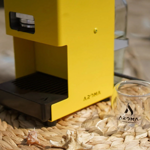 Aroma E.GO – Portabel italiennech Espressomaschinn fir Pods