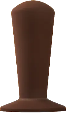 Luce Ersatzgrëff a brong, ergonomesch designt fir Espresso- a Kaffisbréiung.