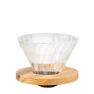 Glas-Kaffisdripper V60 02 - Olivenholz HARIO