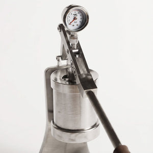 Aleman Sniper Espressomaschinn mat manuellem Hiewel | Precision Tower aus Edelstahl