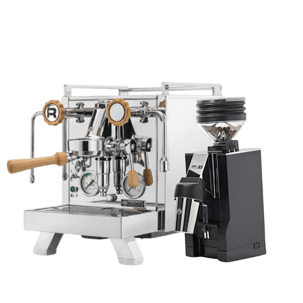 Espressopaket Premium: Rocket R Cinquantotto + Mignon Zero 65 All Purpose - Barista och Espresso