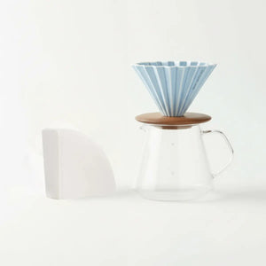 Japanees Hand-Filterkaffi Set - Origami dripper + 100er-Pack Filter - Barista an Espresso