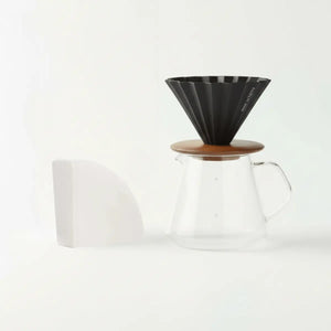 Japanees Hand-Filterkaffi Set - Origami dripper + 100er-Pack Filter - Barista an Espresso