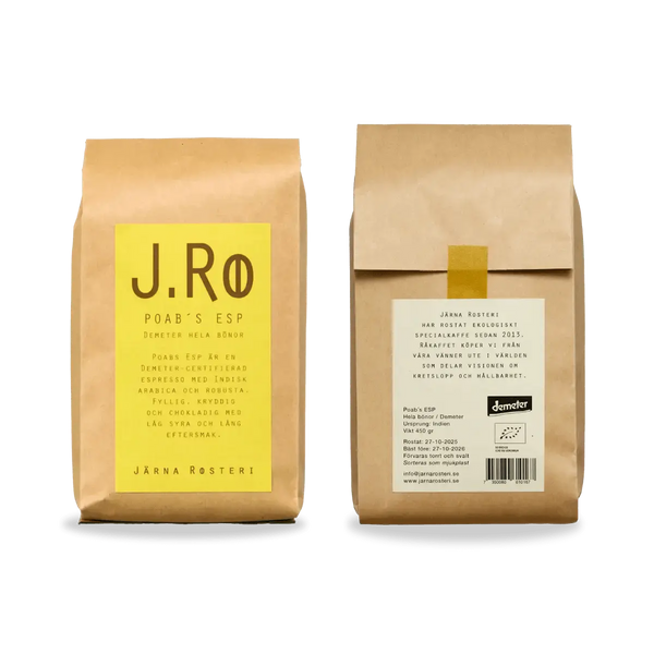 Järna Rosteri Poab’s ESP – biodynamesch Espresso 450 g - Barista an Espresso
