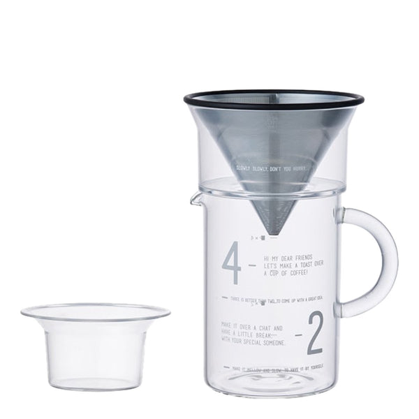 Karaff Pourover LAB med SS - filter 600 ml - Barista och Espresso