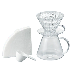 [Simply HARIO Series] V60 Glass Dripper & Server Set-Hario-Barista och Espresso