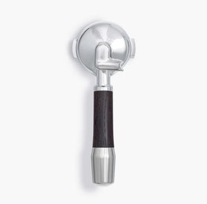 Wood Portafilter 58 mm single spout-Portafilter-Wiedemann Manufuktur-Elegant-Svart ek-Barista och Espresso